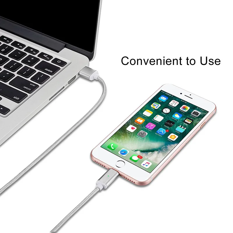 Нейлоновый плетеный 3 в 1 USB кабель для зарядки Магнитный адаптер Micro Type C зарядное