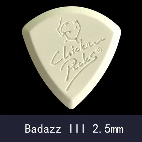 Badazz 2.5mm Chickenpicks медиаторы для гитары термоустановочный пластик, уникальный материал, долговечный, сделано в Нидерландов, по 1 шт - Цвет: Badazz 2.5mm