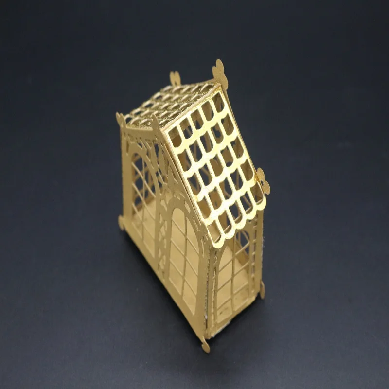 Glita Creatif 3D дом die srapbooking DIY подарок ручной изготовление бумажных карточек Зима