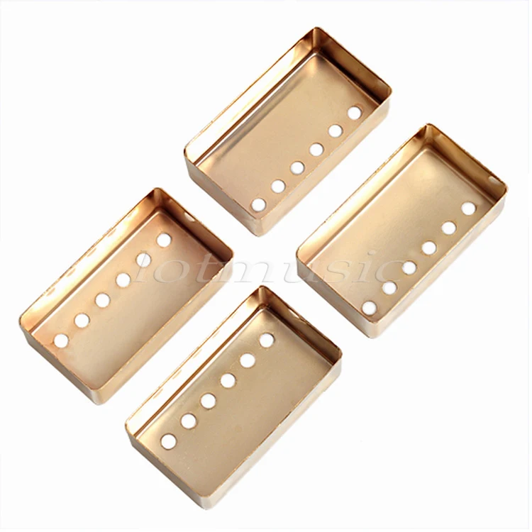 4 шт. золотые накладки на шею и мост для гитары|pickup cover|guitar pickup coverhumbucker neck |