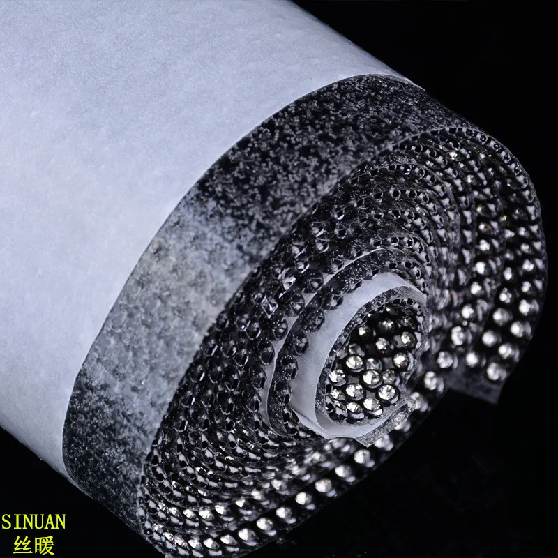 Нарядные Стразы SINUAN стразы горячей фиксации черно белые украшения стеклянные