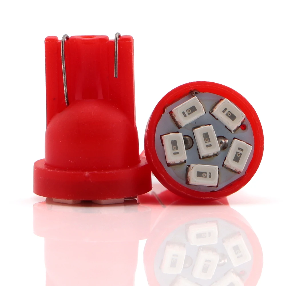 20 шт. 50 500 12 В T10 1206 6 SMD смешанные цвета светодиодные лампы зазор световая дверь