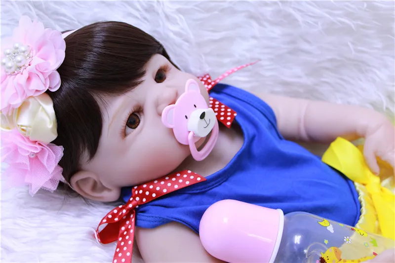 23 дюймовая силиконовая кукла-реборн 57 см Новинка bebe Reborn Детские игрушки для