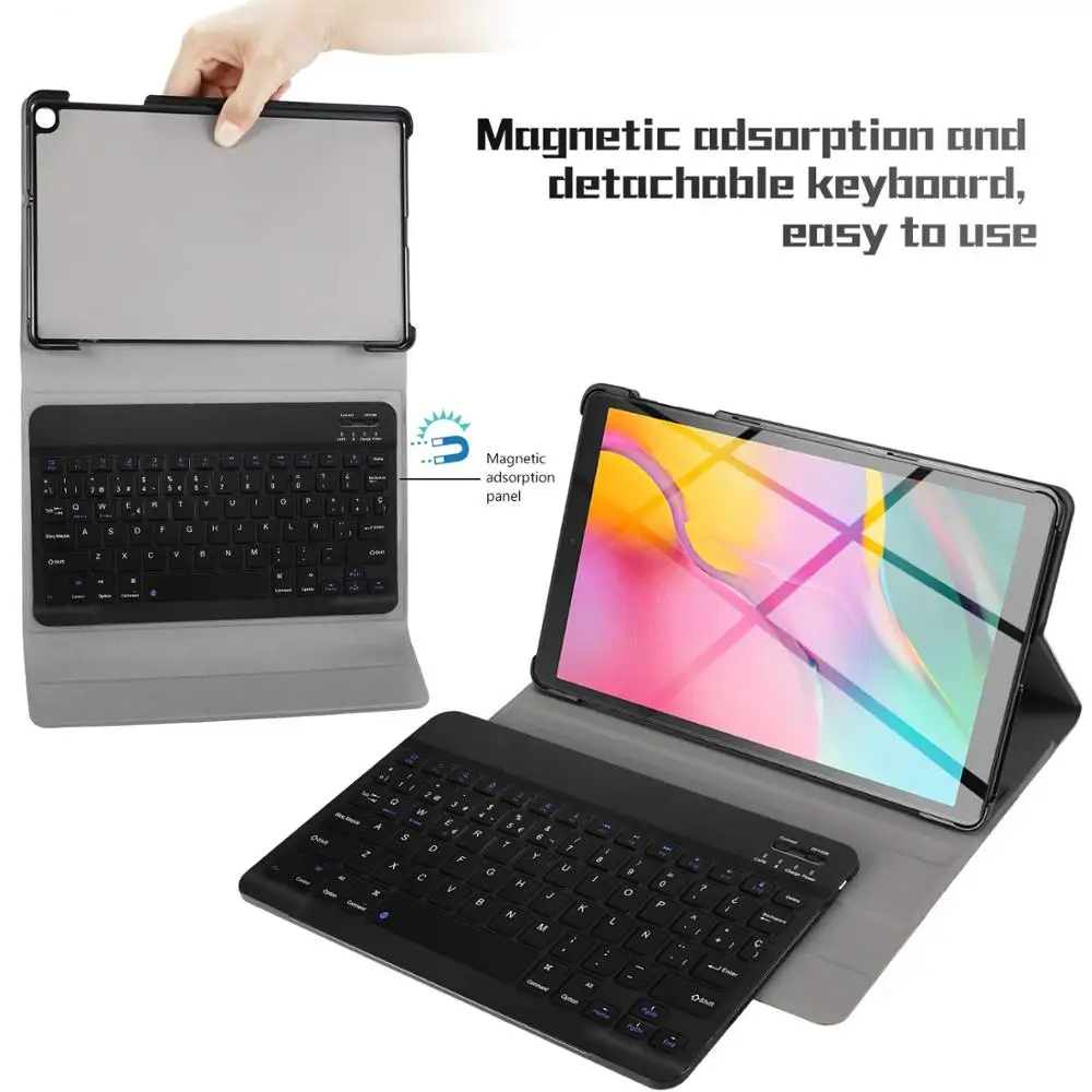 Чехол с русской и испанской раскладкой для Samsung Galaxy Tab A 10 1 2019 чехол клавиатуры T510