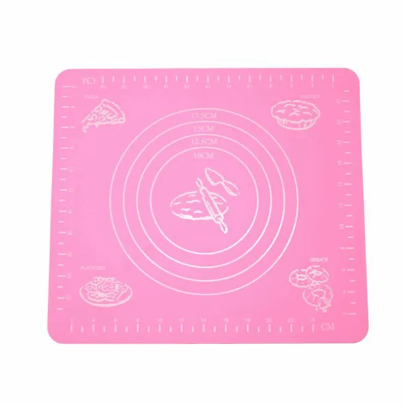 Silicone Mat Non-Stick Dough Pad Table Grill Tray Rolling Pins Cakes Pastry Pans with Scale Kitchen Tools Baking Accessories | Дом и сад