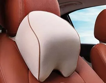 beige headrest 3D подушка для шеи с эффектом памяти, автомобильный подголовник, подушка для путешествий, держатель для шеи, чехол для сиденья для suzuki buick toyota Nissan - Color: beige headrest