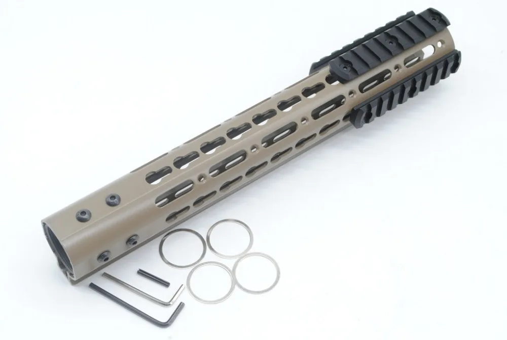 TriRock загар/плоский Темный земли 12 ''Длина NSR ключ мод рельсовое крепление Handguard