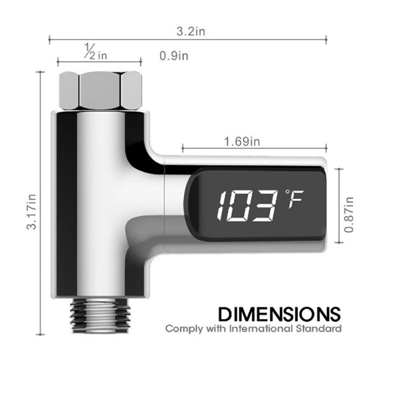 Термометр с светодиодный ным дисплеем самообеспечивающийся энергией прибор для