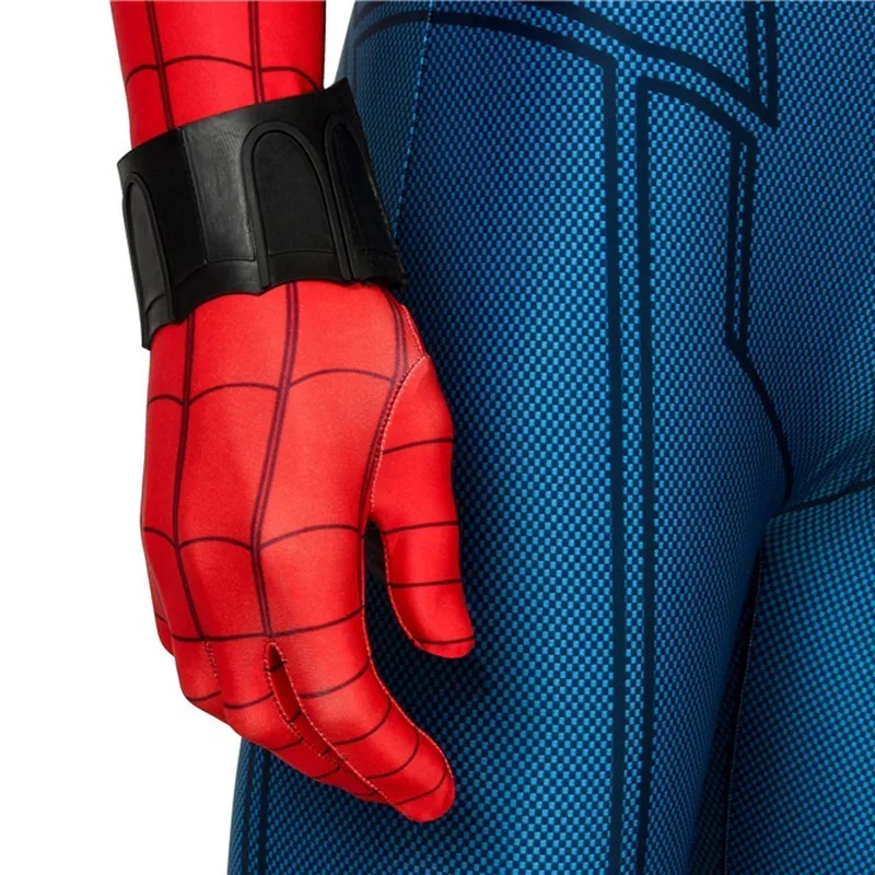 Marvel Человек-паук: вдали от дома костюм Питера Паркера Человек-паук Косплей Взрослый Хэллоуин Карнавальный Костюм Zentai веб-шутер