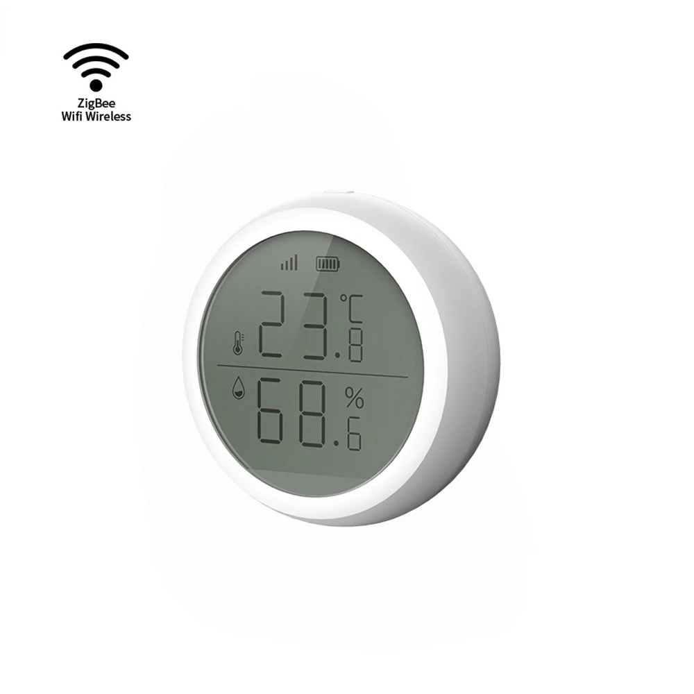 Angwood Zigbee-умный дом Wi-Fi беспроводной температурный детектор тепла приложение управление Умный дом термометр датчик температуры и влажности