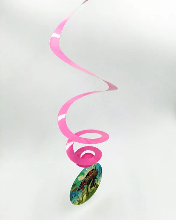 6 шт./лот Моана украшения на день рождения вихревые Висячие с днем