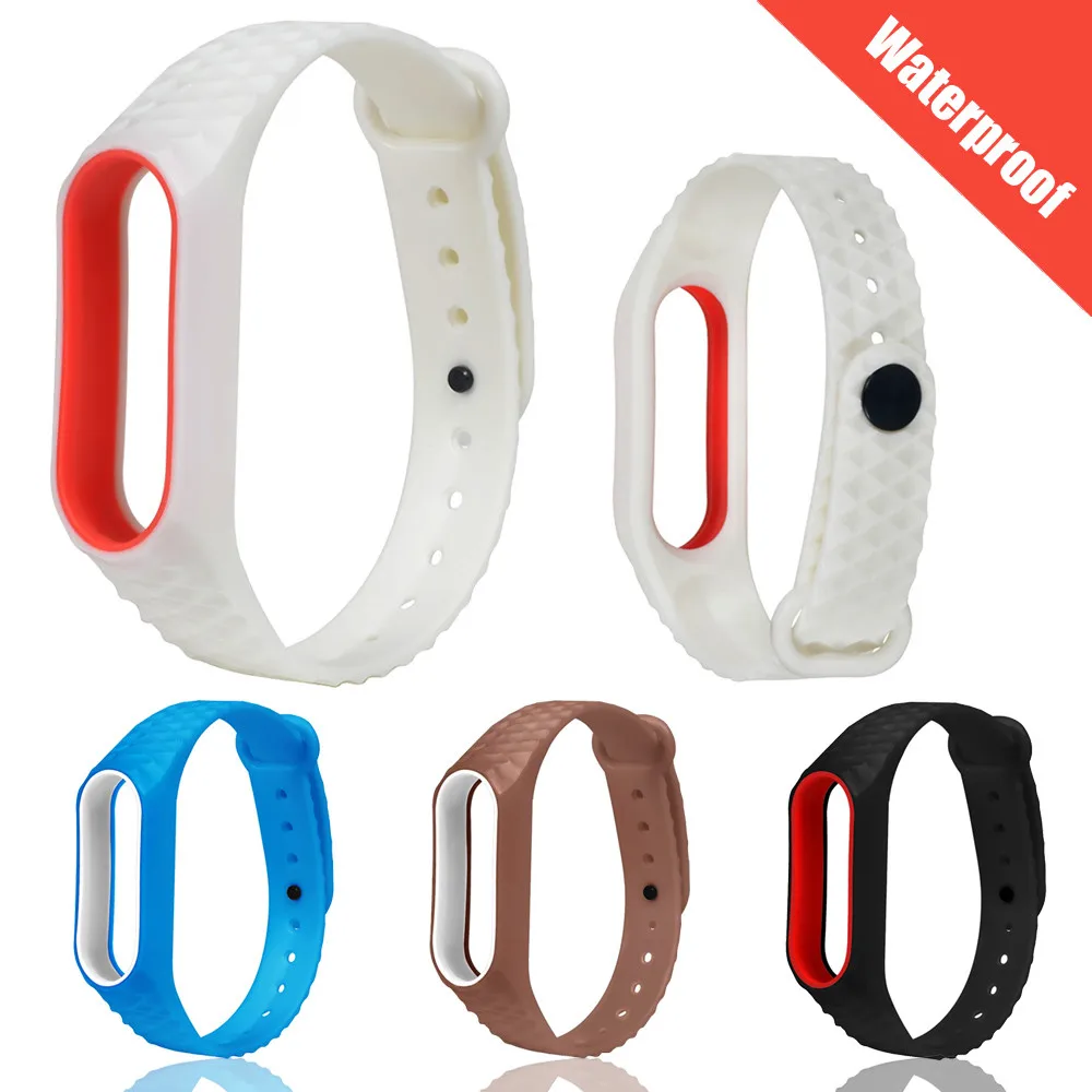 Оригинальный силиконовый ремешок LANDFOX сменный Браслет Для xiaomi MI Band 2 TPE Прямая