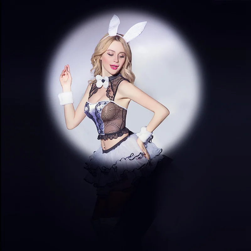 5 шт. сексуальное нижнее белье с кроликом для девочек костюм высокого качества