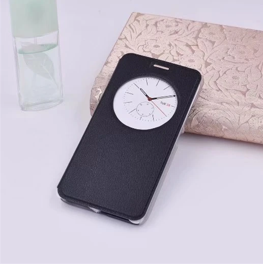 Роскошные ультра тонкий смарт оригинальный вид окна флип PC кожаный чехол на для