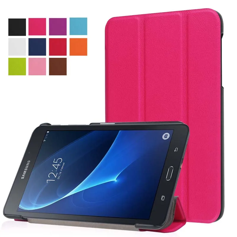 Ультратонкий чехол-книжка Custer с 3 папками и подставкой из искусственной кожи