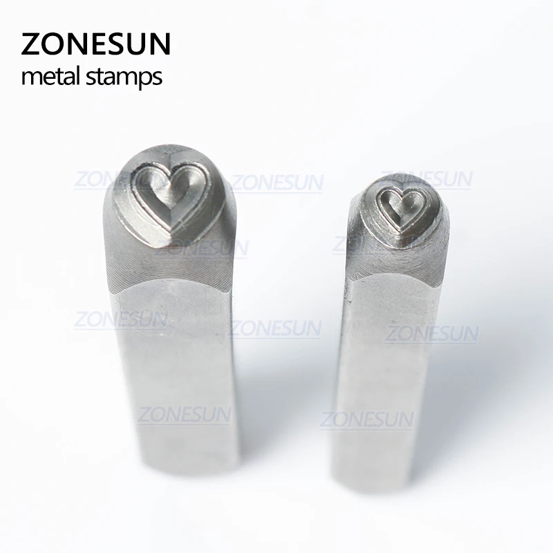 ZONESUN металлические штамповочные штампы с логотипом алфавита стальные