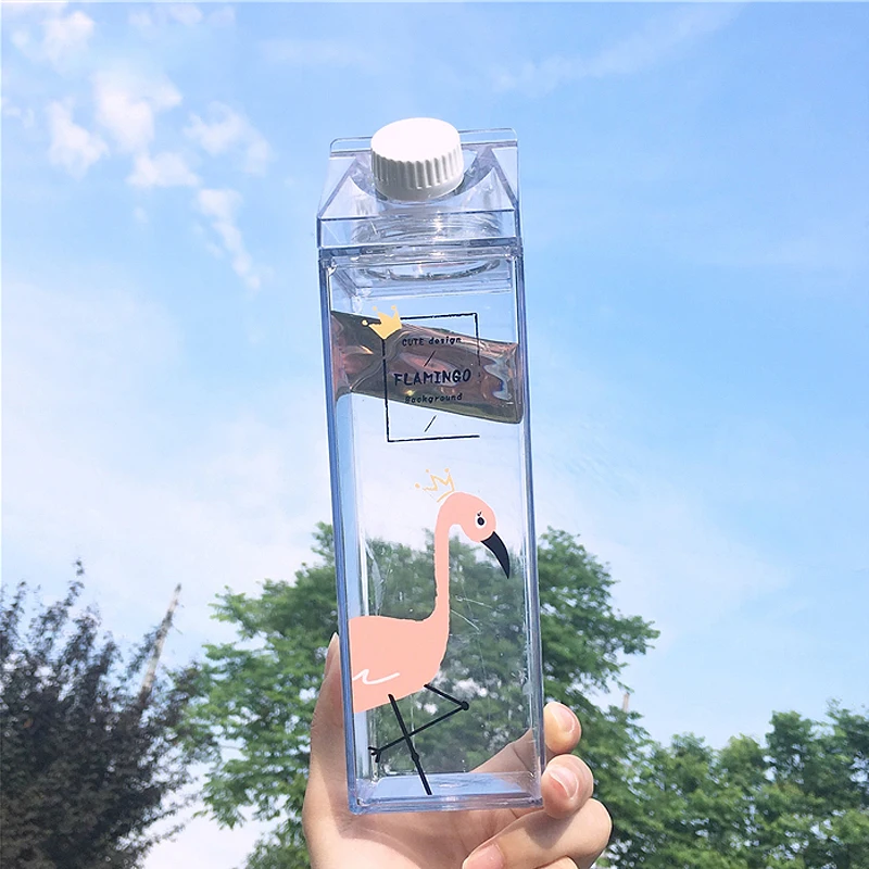 Фламинго бутылка для воды с молоком переносной чайник Спортивная походная My Drink