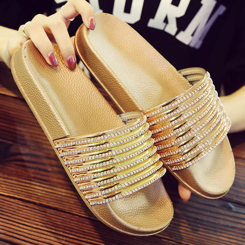 Сланцы женские для дома и пляжа шлепанцы без застежки повседневная обувь на