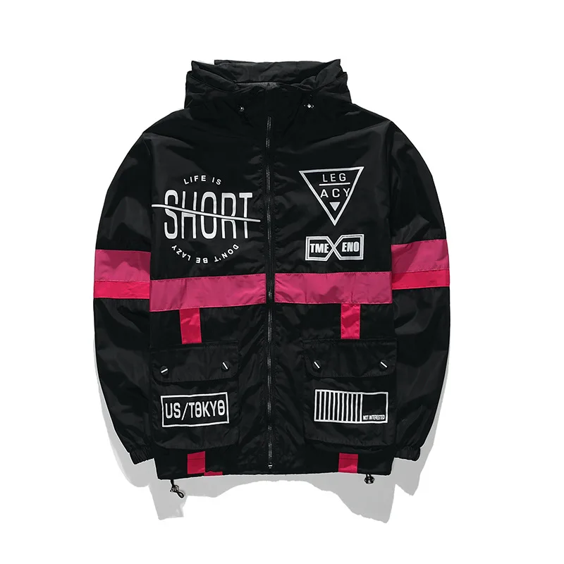 Autumn winter jackets men thin jacket mens coat streetwear lover clothes windbreaker man hip hop hooded Jacket | Мужская одежда