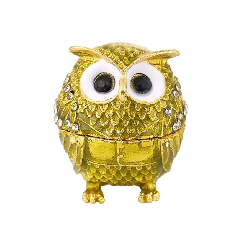 Русский Faberge яйцо Кристалл Bejeweled ювелирные изделия кольцо брелок драгоценный ящик для хранения пасхальные яйца Коллекционные сувениры Свадебный дисплей - Цвет: 09