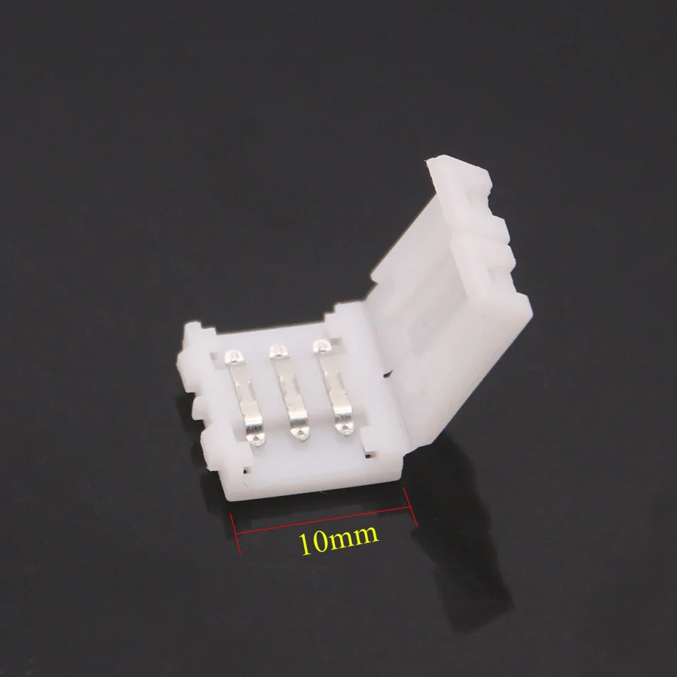 BEILAI 10 шт 3pin мм Светодиодная лента контроллер бесплатная сварка для SMD 5050 2811 2812B IC