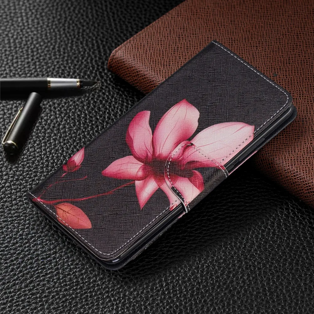 ЛМС роскошный цветочный Рисунок Кожаный чехол для телефона чехол Coque для Redmi 7A K20 Note7 Note6 Note5 Note4 Redmi 6 5 Pocophone F1