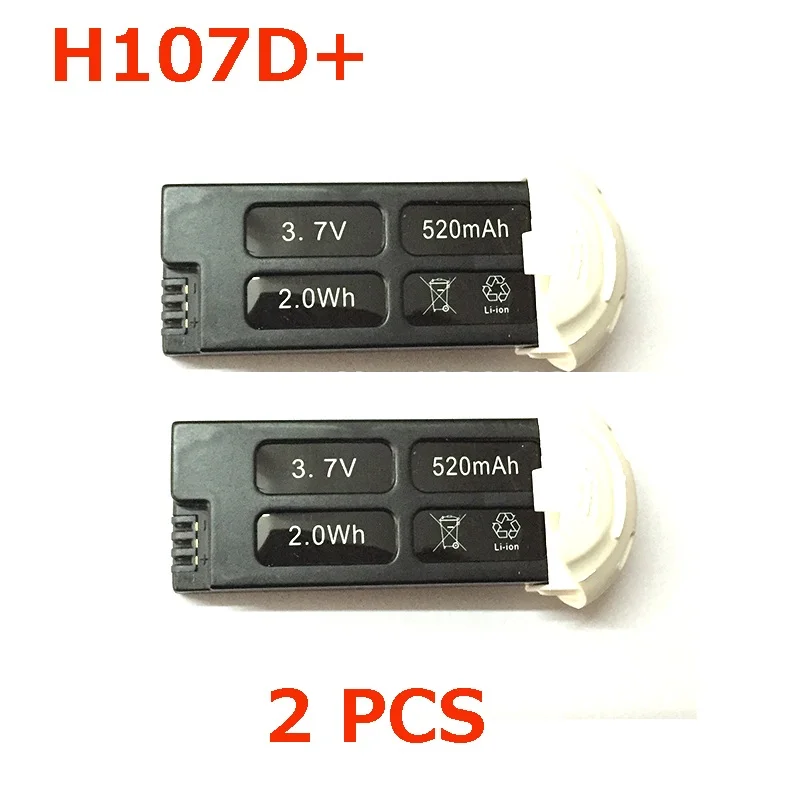 Оригинальный аккумулятор Hubsan FPV X4 Plus H107 d + 3 7 В 520 мАч запасные части бесплатная