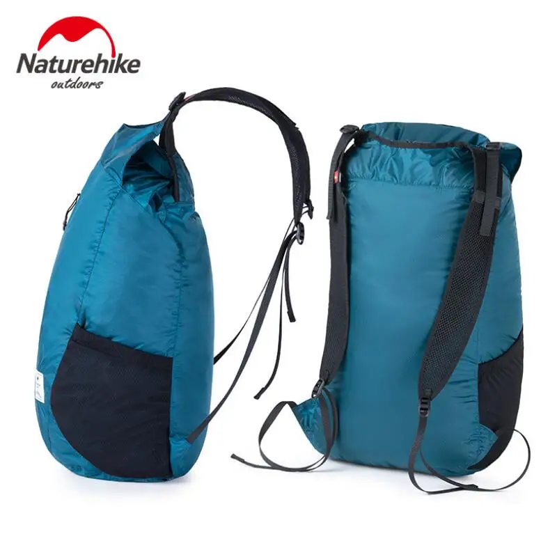 Naturehike 25L складной рюкзак Сверхлегкий Дорожная Спортивная Сумка 30D нейлон портативный Водонепроницаемый Открытый походный рюкзак NH18B510-B