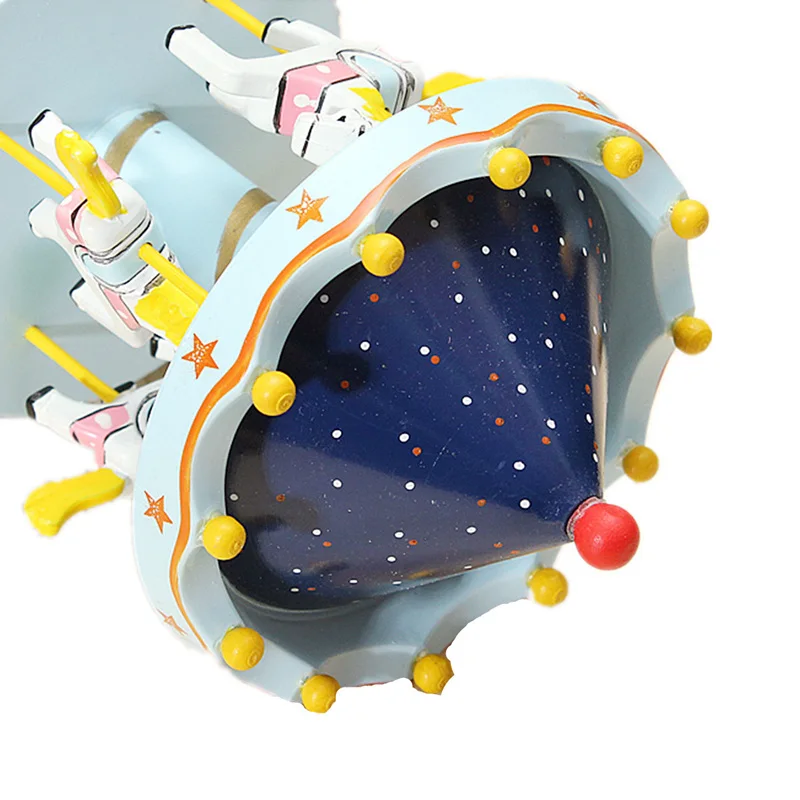 Подарочный классический музыкальный карусель Bless с изображением 4 лошадей Go