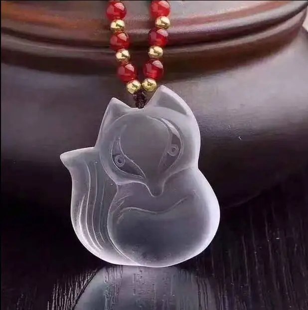 ZCD 1212++White crystal fox Pendant Necklace | Украшения и аксессуары