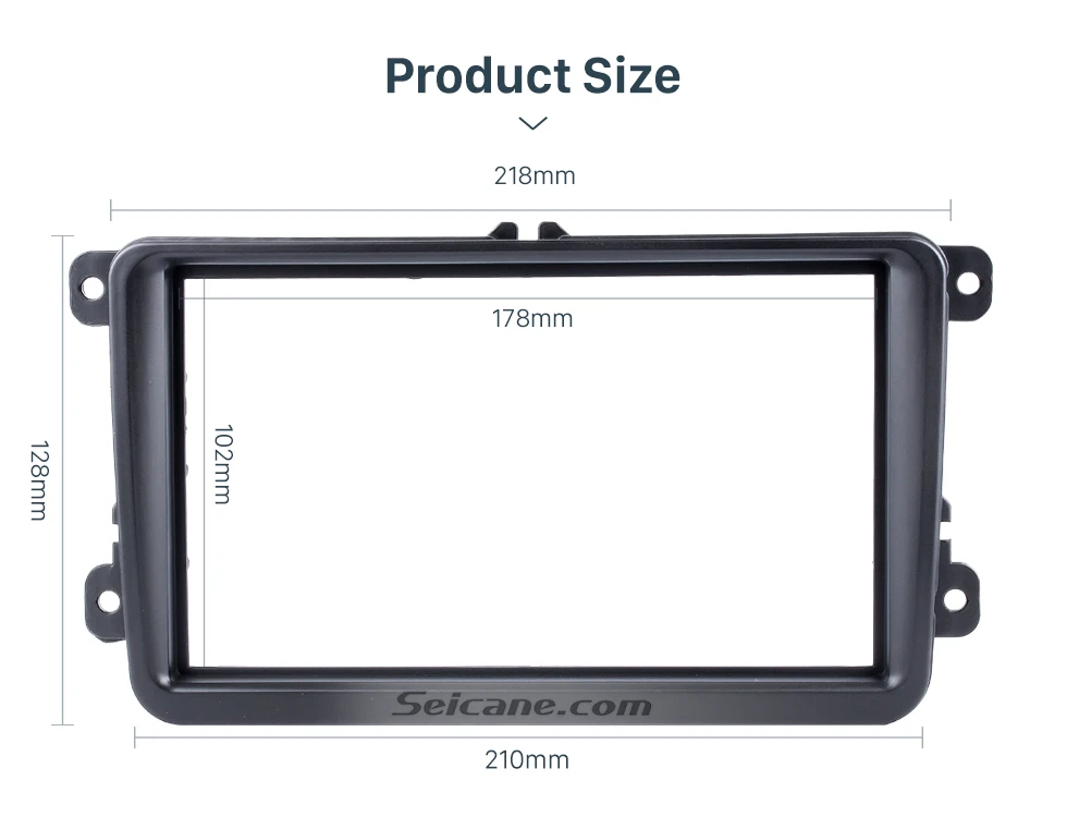Seicane 2Din 173*98/178*100/178*102 мм стерео панель для VW Touran Passat гольф Tiguan T5 DVD рамка Панель крепление на приборную панель отделка комплект