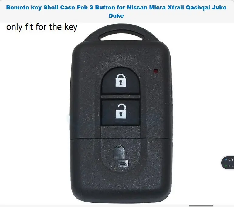 Силиконовый резиновый чехол для автомобильного ключа с 3 кнопками Nissan Micra Xtrail Qashqai