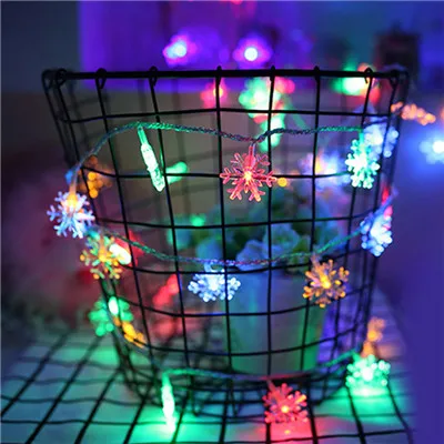 (5M 40LED) style 6 6 м Сказочный светодиодный светильник, струнный Колокольчик для дома, снежинка, сосновый орех, стиль, свадьба, Рождественская елка, новогоднее, Рождественское украшение для дома, гирлянда - Цвет: (5M 40LED) style 6