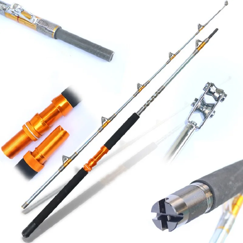 Прочное 1 8 м 2 морское рыболовное спиннинговое удилище для лодки троллинговое