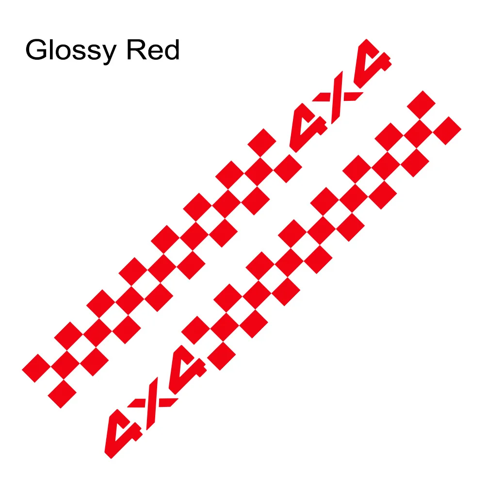 Glossy Red 2 шт. автомобильные боковые юбки наклейки Авто DIY виниловая пленка стильные графические наклейки гоночный Спорт тюнинг для Suzuki Jimny автомобильные аксессуары - Название цвета: Glossy Red