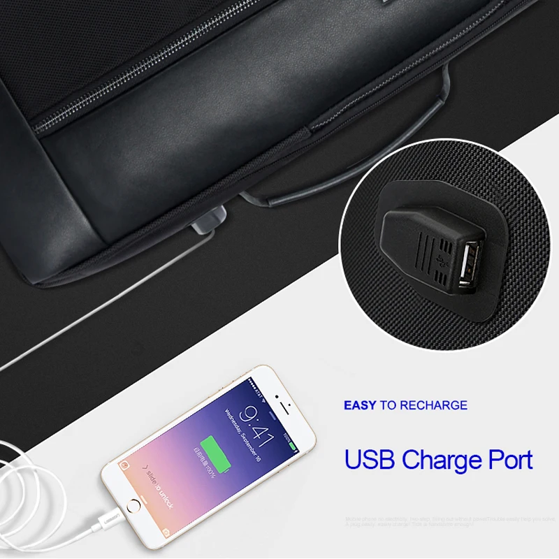 BOPAI, многофункциональные рюкзаки для ноутбука с увеличением, с USB зарядкой, 15,6 дюймов, мужской рюкзак с защитой от кражи, Большая вместительная мужская дорожная сумка