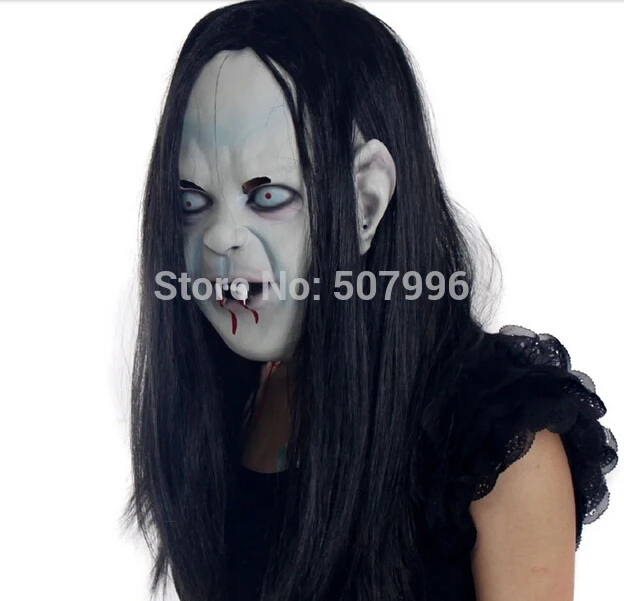 Hot Sale New Fashion Full Face Masquerade Masks Latex Horror Sadako Terrorist Mask of Hedging Party D-1546 | Дом и сад