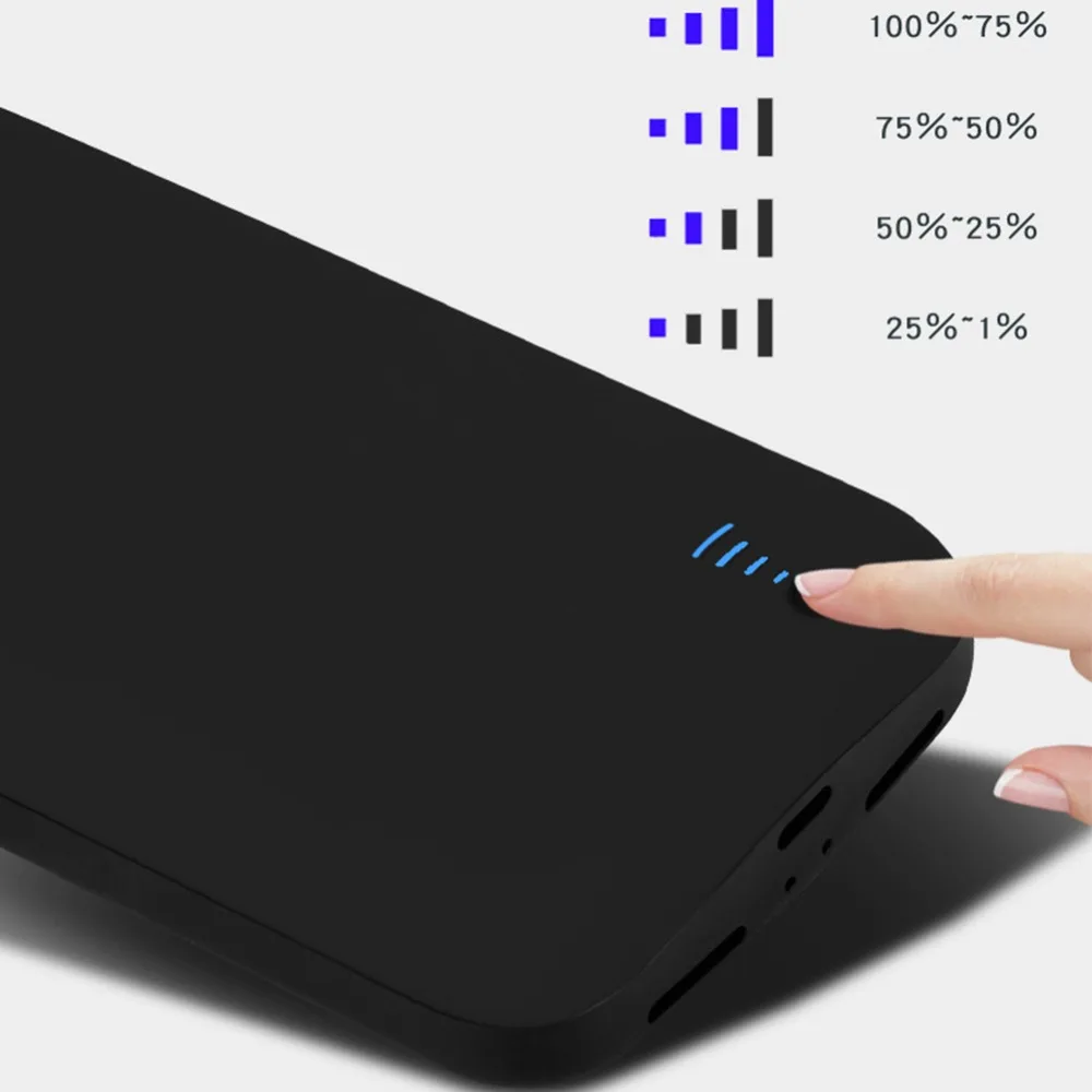 6000 мАч для Iphone 6, 6s, 7, 8 X XS, XR, MAX, чехол для батареи, умный аудио выход, зарядное устройство, чехол, чехол, внешний аккумулятор