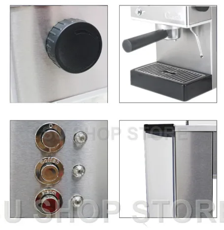 

Gustino 19Bar 110V~220V Semi Automatic Coffee Maker Espresso Machine with Froth Milk Stainless Steel 304 Housing