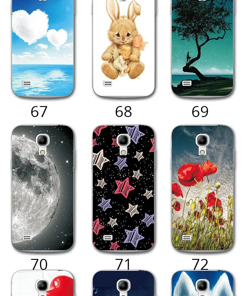 Мягкая Силиконовая обложка чехол для samsung Galaxy S4 Mini/S4Mini GT-I9190 i9195 i9192 картина TPU с рисунком Сердце чехол в виде ракушки 4,3 дюймов