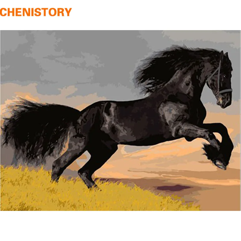 Набор для рисования по номерам на холсте лошадь животное|oil painting|diy oil paintingoil painting