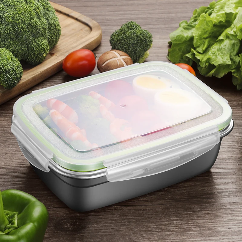 ONEISALL нержавеющая сталь Ланч-бокс BPA бесплатно Герметичный пищевой контейнер Bento box для хранения кемпинга портативная школьная посуда для пикника
