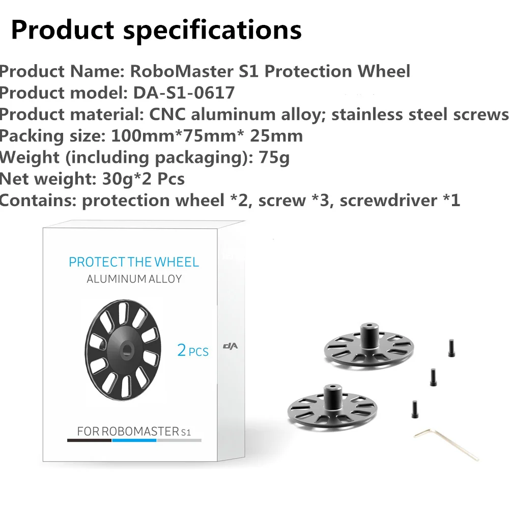 2 шт защитное колесо для RoboMaster S1 алюминиевый сплав защита колеса части|Наборы