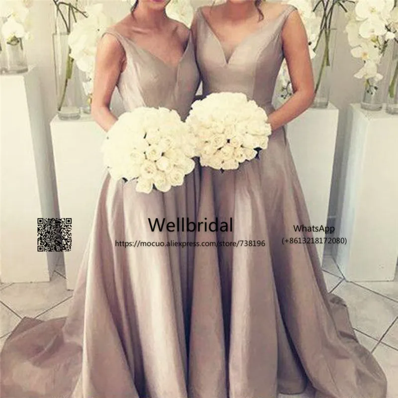 Простое длинное свадебное платье подружки невесты для 2019 | Свадьбы и торжества