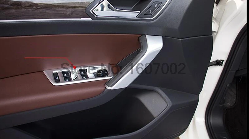 Матовый держатель для дверной ручки Volkswagen VW Touran 2016 2017 ABS крышка переключателя