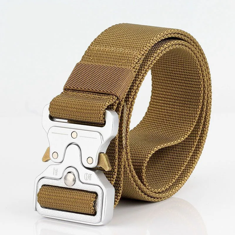 

Men Canvas Belt Snake Buckle Man Tactical Belt Male Multi-functional Men's Army Belt Nylon Knitted Cinturon Hombre