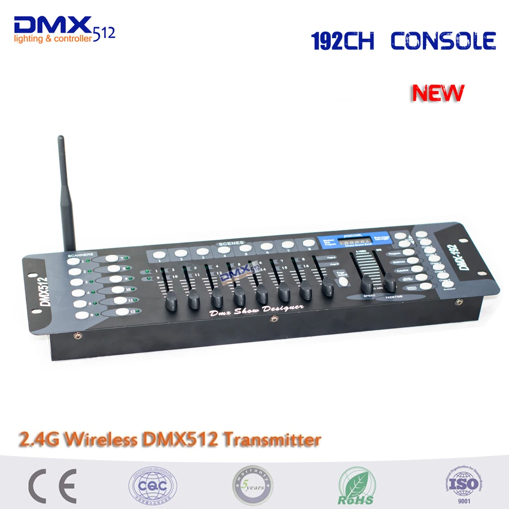 Беспроводной DMX 192 канальный консоль Совместимость беспроводной DMX512 мини приемник контроллер для дискотеки сценический светильник