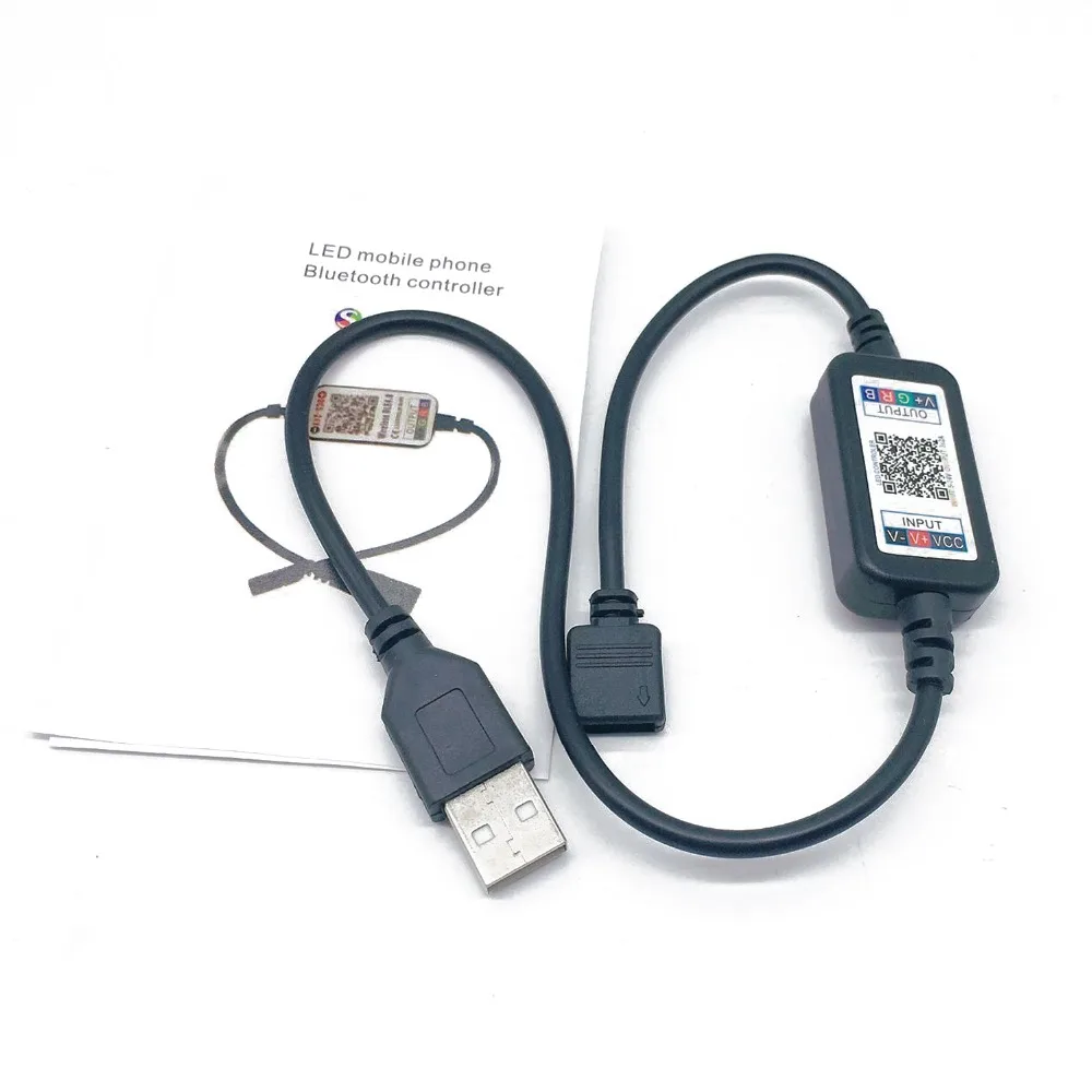 DC 5V 24V Bluetooth светодиодный светильник контроллер мини Беспроводной диммер 3 канала