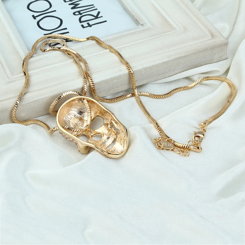 Новое уникальное винтажное ожерелье со стразами унисекс свитер подвеска большая