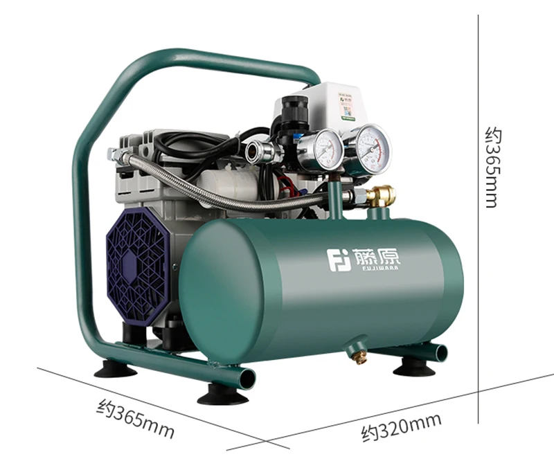 220V Portable small Oil-free air compressor air pump 400W 5L 65L/min 1400rpm Y
